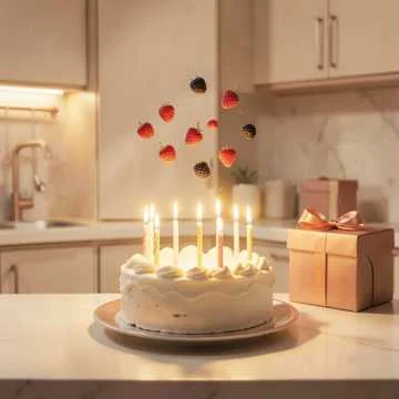 На кухне шарики висят,