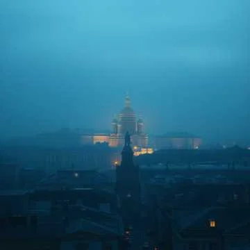 Сэйнт Пи. Я люблю этот город в тумане.