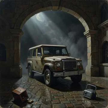Ночь кладёт район в тень,