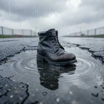 Под дождём