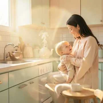 Утро начинается с кухни и света,