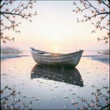 А кораблик плывёт по луже и наступила весна