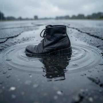 Под дождём