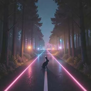 The road to rabbit town