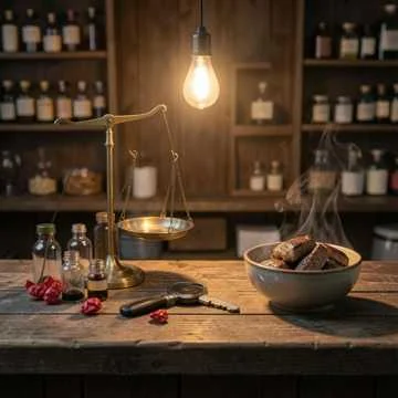 Белый халат, за витриной часы,Вместо помады — на латынь весы.В шестьдесят лет…
