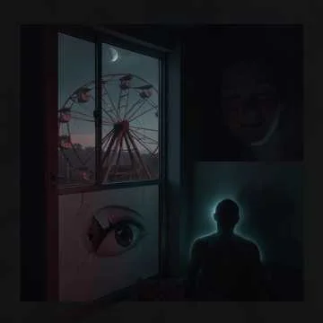 真夜中の窓に映る顔 誰もいないのに笑ってる