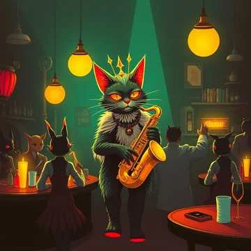 Кот-Бог в джазовой таверне