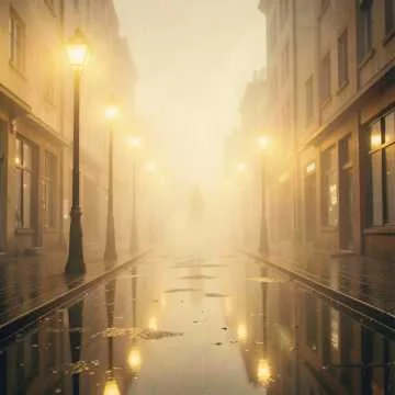 А жёлтые фонари всё светят во мгле,