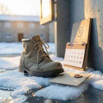 На плацу уже снег тает,