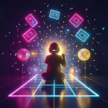Снова в моде кассеты и яркий неон, Синтезатор играет знакомый мотив.