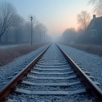 Плыли рельсы куда-то там вдаль,
