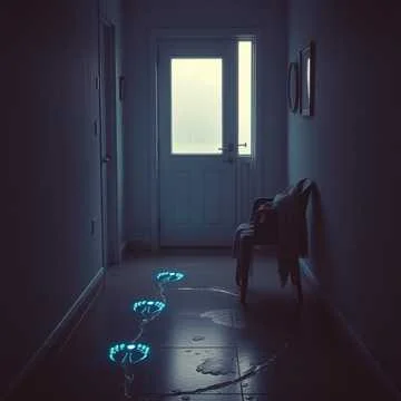 На плитке у двери
