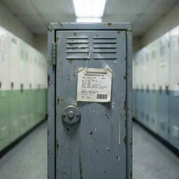 Замки на шкафчиках, в кармане — мятый чек,