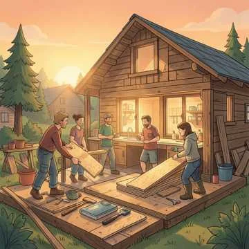 Встали утром мы чуть свет,