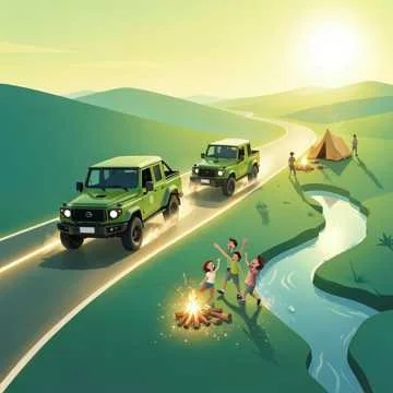 По просёлочной дорожке на зелёном уазе мчат две подружки хохотушки ленка держит…