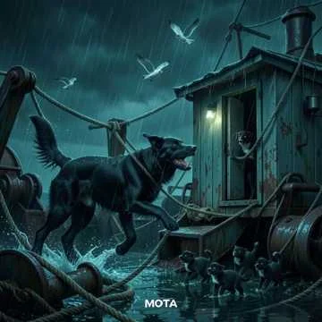 Длинная песня . про собаку Мотя черного окраса , которая живет с щенков на…