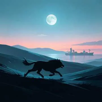 Зверь по не кошенным полям бежал,
