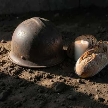 В ладонях — хлеб,в сердцах — огонь,
