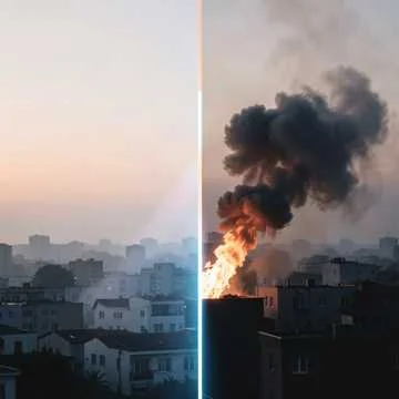 Алый шёлк пополз по краю неба,