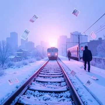 Плыли рельсы куда-то там вдаль,