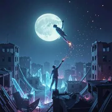 Ночь спустилась, как саван из тьмы,