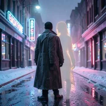 А она… в моей шинели…