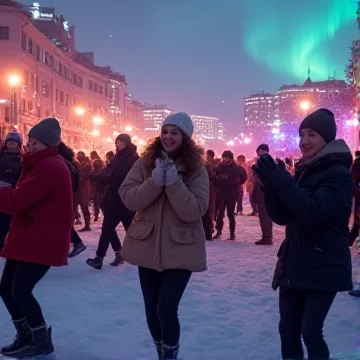Снег на ботинках, улыбка рвет лицо