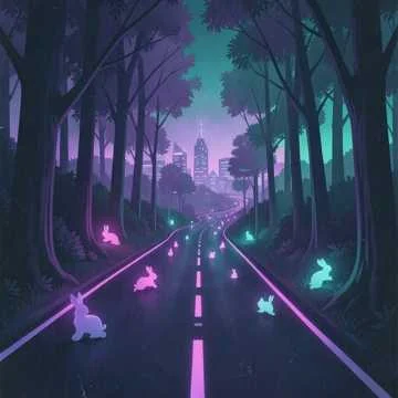The road to rabbit town