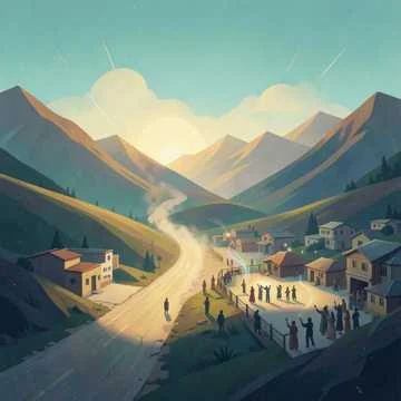 Утро в Мугергане,