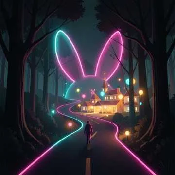 The road to rabbit town
