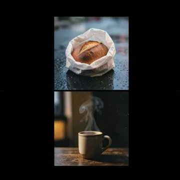 Алёна стоит за прилавком,