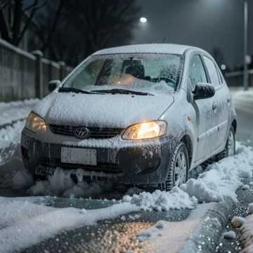 Спят машины под снегом…