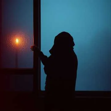 На тумбочке — очки и чай,