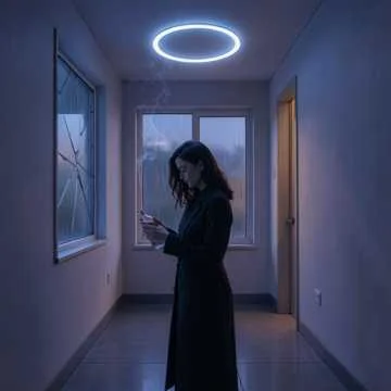 Она молча стояла одна. Взгляд тяжёлый, едва уловимый.