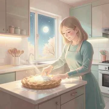 Утром ты встаёшь одна,