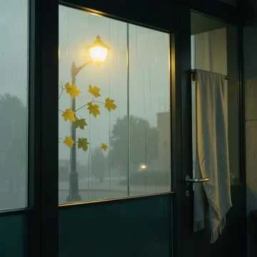 Дождь рисует по стеклу
