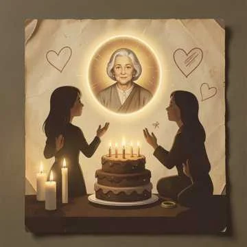 Маме от сына на 80 лет мама учитель внучка Марина сноха Ирина и маленький…