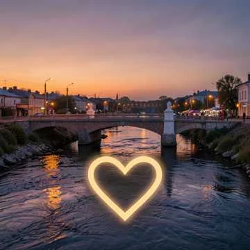 На мосту огни дрожат,
