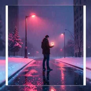Февраль за окном снег летит белый