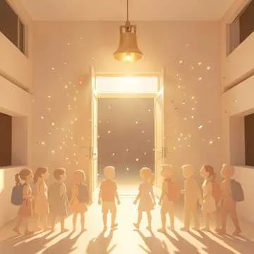 Сегодня школа вся сияет,