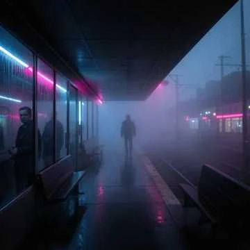 Последний поезд режет темноту,