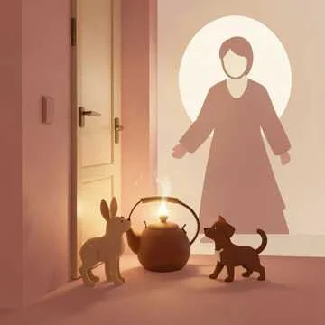 Лёша ставит чайник с утра,