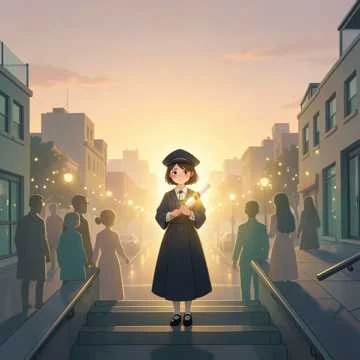 У внучки Ангелина сегодня выпускной. В руках у неё уже аттестат. Поздравляет…