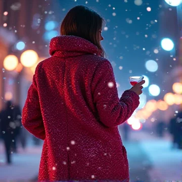Снегурочка на стиле, блеск и иней,