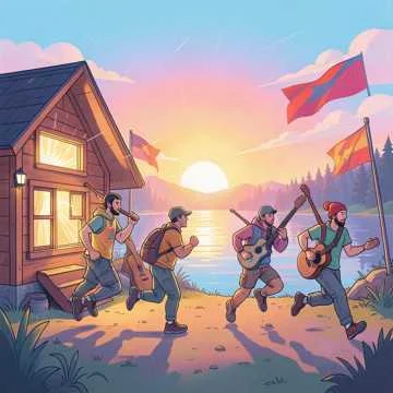 Солнце в окна к нам стучится,Пора с кроватей подниматься!Новый день скорей…
