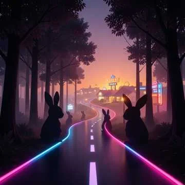 The road to rabbit town