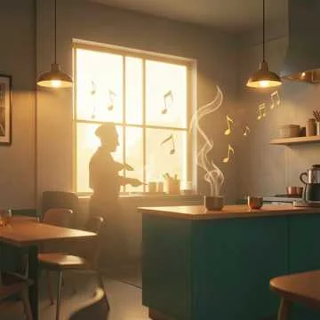 Утром в кафе уже пахнет едой,