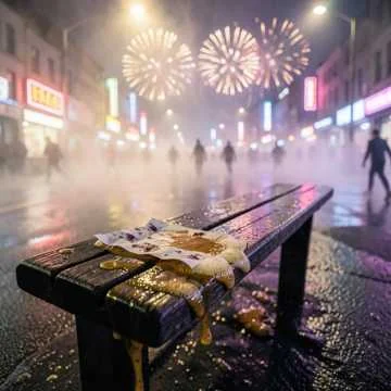 я сижу на остановке