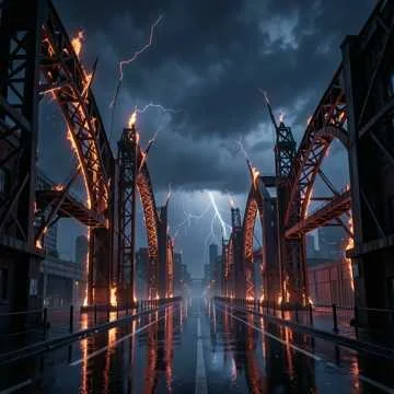 тяжёлый гитарный рифф, нарастающий бас, глухой удар барабана)