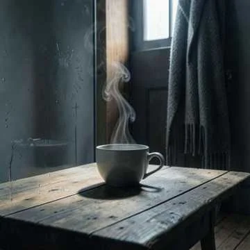 На столе остыл чай